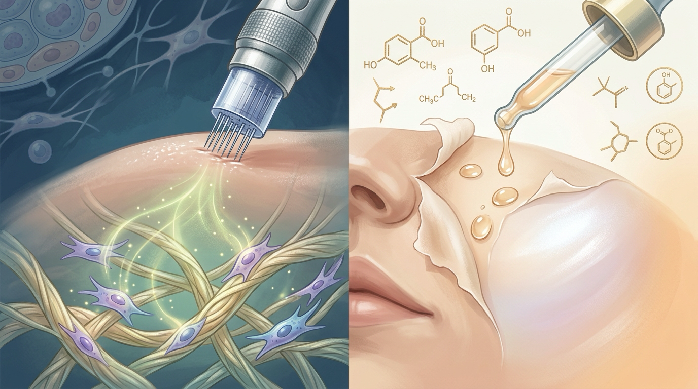 microneedling vs chemical peels